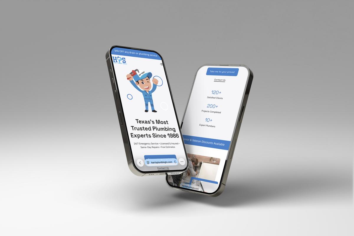 Harris Plumbing - main screenshot